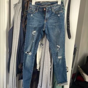 Old Navy Women's Blue Distressed Jeans